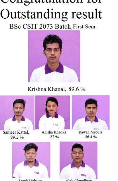 Congratulation To All The Students Of Bsc Csit 2073 Batch
