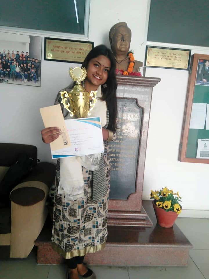 Congratulations Rina Shah (student Bim Vii Sem) For Securing 1st