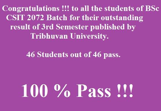 Congratulations To All The Students And Thank You A Lot