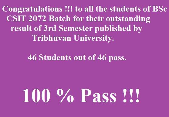 Congratulations to all the students and thank you a lot