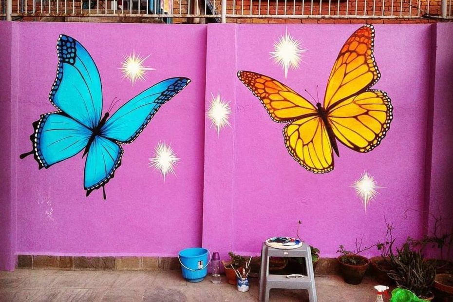 Final Mural Painted On The Wall Of College Painter: Lucretia
