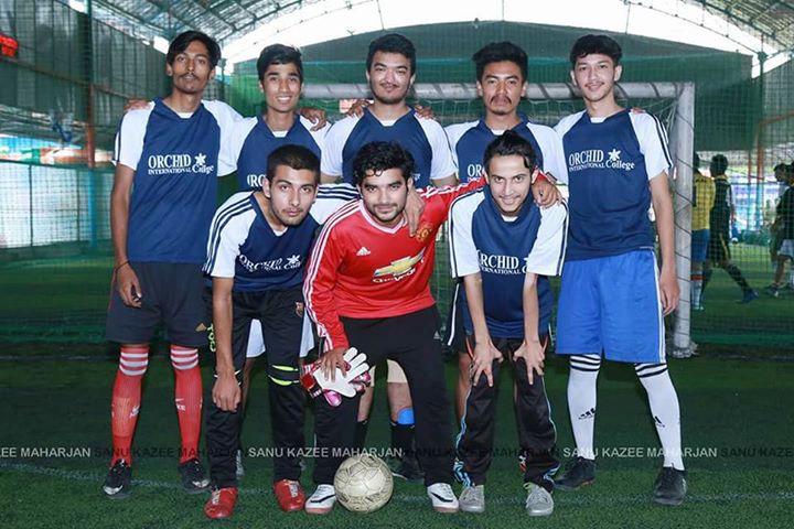 Orchid Futsal Team A and Team B playing in Intercollege