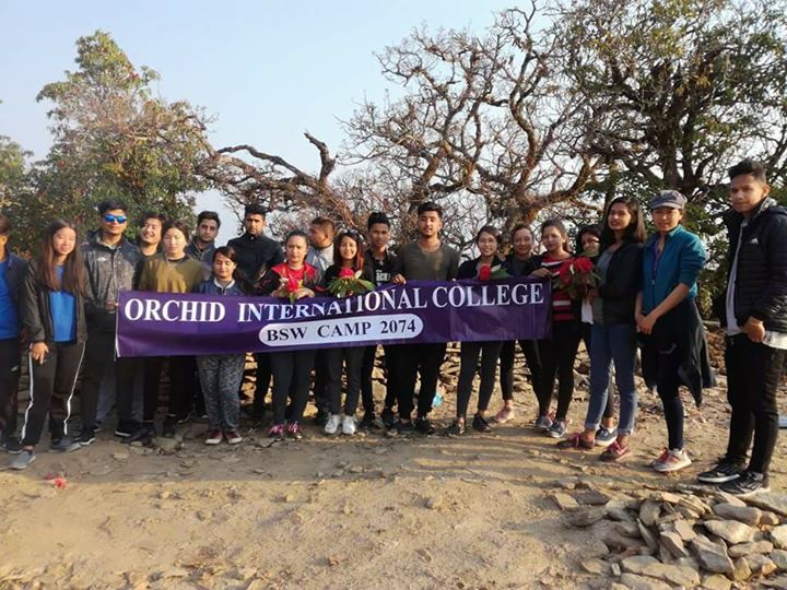 Students Of Bsw Ii Year Are In Lamjung, Rainaskot For