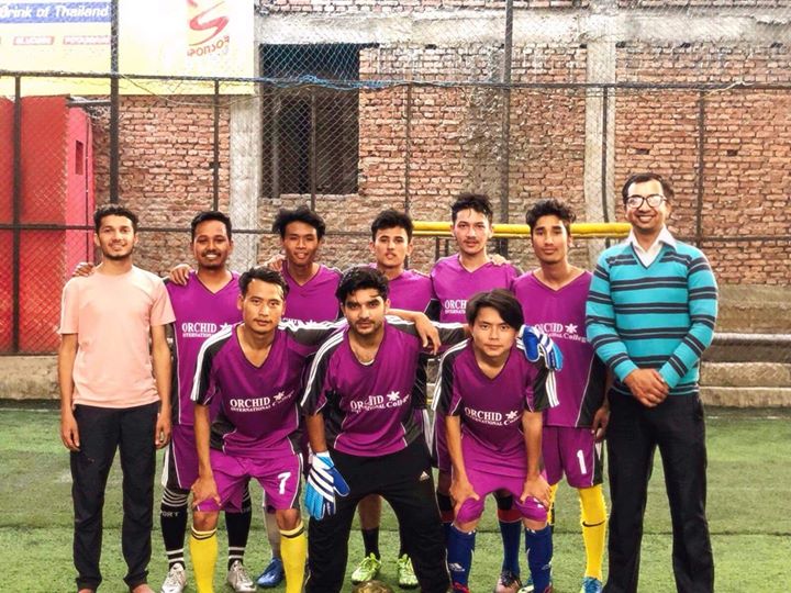 Team Orchid ready for Inter college Futsal Competition organized …